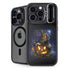 Halloween Cat and Jack O Lantern Pumpkin by Sarah Richter iPhone 15 Pro Kickstand Case