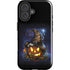 Halloween Cat and Jack O Lantern Pumpkin by Sarah Richter iPhone 16 Impact Case