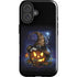 Halloween Cat and Jack O Lantern Pumpkin by Sarah Richter iPhone 16 Plus Impact Case