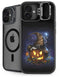 Halloween Cat and Jack O Lantern Pumpkin by Sarah Richter iPhone 16 Plus Kickstand Case