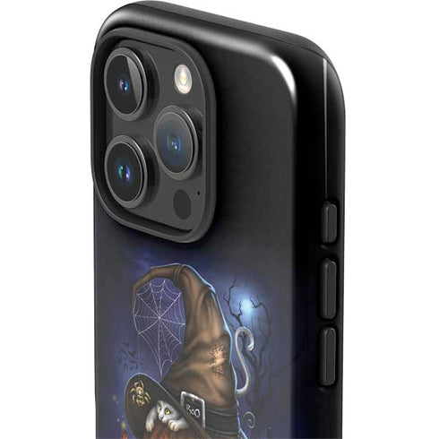 Halloween Cat and Jack O Lantern Pumpkin by Sarah Richter iPhone 16 Pro Impact Case