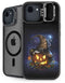 Halloween Cat and Jack O Lantern Pumpkin by Sarah Richter iPhone 16e Kickstand Case