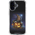Halloween Cat and Jack O Lantern Pumpkin by Sarah Richter iPhone 17 Clear Case