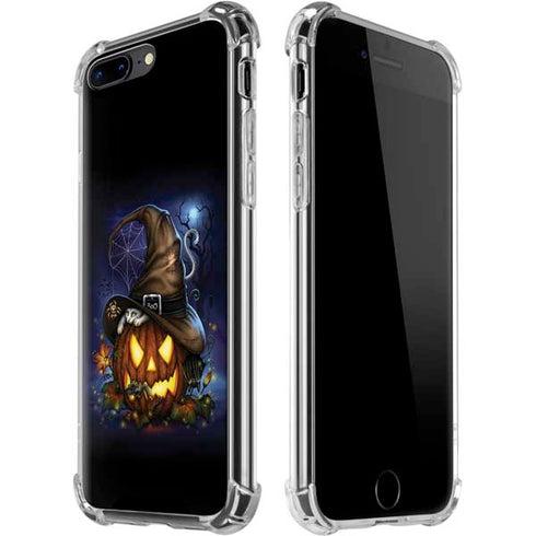 Halloween Cat and Jack O Lantern Pumpkin by Sarah Richter iPhone Cases