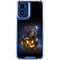 Halloween Cat and Jack O Lantern Pumpkin by Sarah Richter Moto G 5G (2024) Clear Case