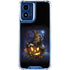 Halloween Cat and Jack O Lantern Pumpkin by Sarah Richter Moto G 5G (2024) Clear Case