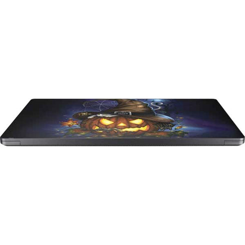 Halloween Cat and Jack O Lantern Pumpkin by Sarah Richter Surface Laptop 7 15in Skin