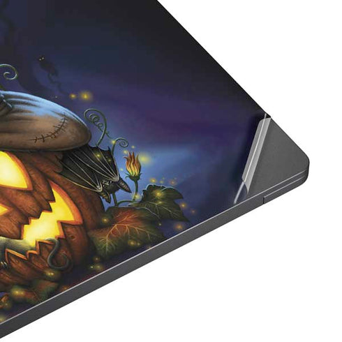 Halloween Cat and Jack O Lantern Pumpkin by Sarah Richter Surface Laptop 7 15in Skin