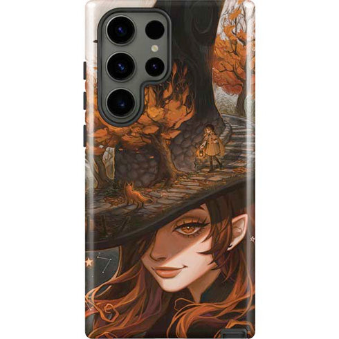 Halloween Pumpkin Witch with Fox by Ivy Dolamore Galaxy S23 Ultra Pro Case