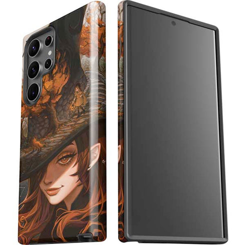 Halloween Pumpkin Witch with Fox by Ivy Dolamore Galaxy S23 Ultra Pro Case