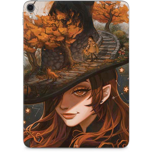 Halloween Pumpkin Witch with Fox by Ivy Dolamore Apple iPad Pro Skin