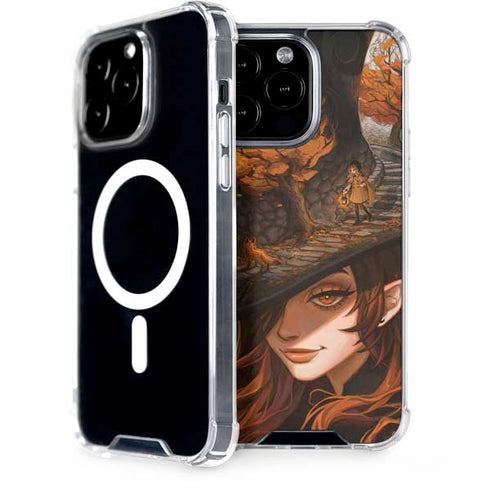Halloween Pumpkin Witch with Fox by Ivy Dolamore iPhone Cases