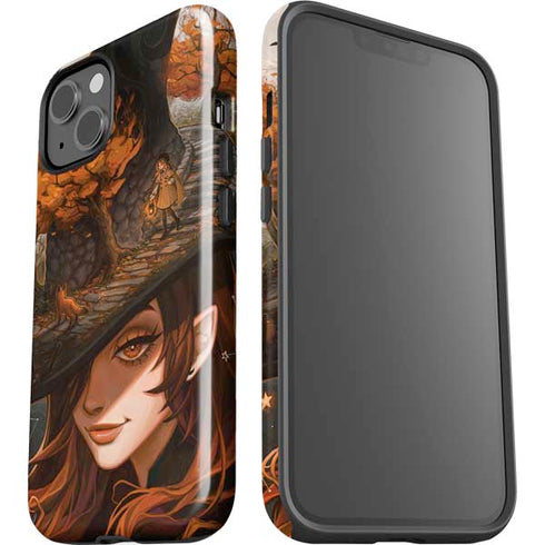 Halloween Pumpkin Witch with Fox by Ivy Dolamore iPhone 15 Impact Case