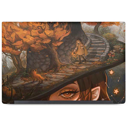 Halloween Pumpkin Witch with Fox by Ivy Dolamore Dell Latitude Skin