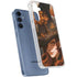 Halloween Pumpkin Witch with Fox by Ivy Dolamore Galaxy A55 5G Clear Case