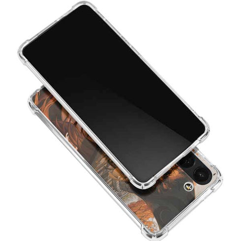 Halloween Pumpkin Witch with Fox by Ivy Dolamore Galaxy S24 FE Clear Case