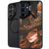 Halloween Pumpkin Witch with Fox by Ivy Dolamore Galaxy S25 Kickstand Case