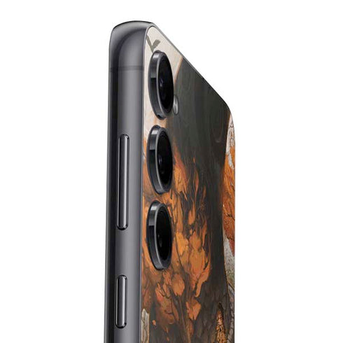 Halloween Pumpkin Witch with Fox by Ivy Dolamore Galaxy S25 Skin