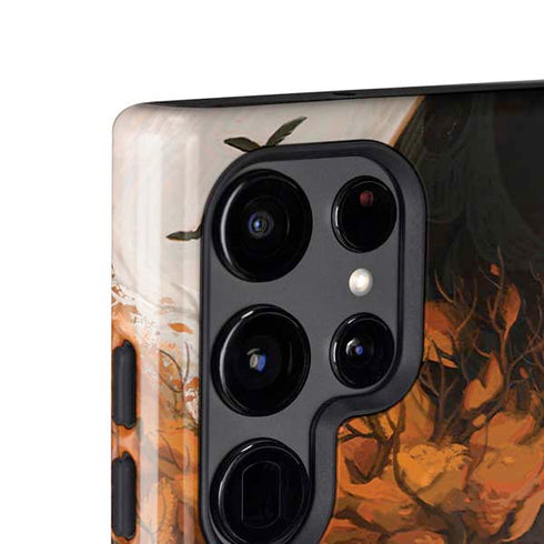 Halloween Pumpkin Witch with Fox by Ivy Dolamore Galaxy S25 Ultra Impact Case