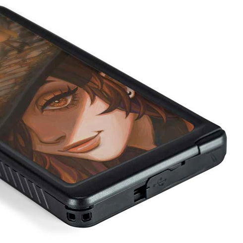 Halloween Pumpkin Witch with Fox by Ivy Dolamore Galaxy S24 Ultra Waterproof Case