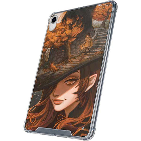 Halloween Pumpkin Witch with Fox by Ivy Dolamore iPad 11th Gen (2025) Clear Case