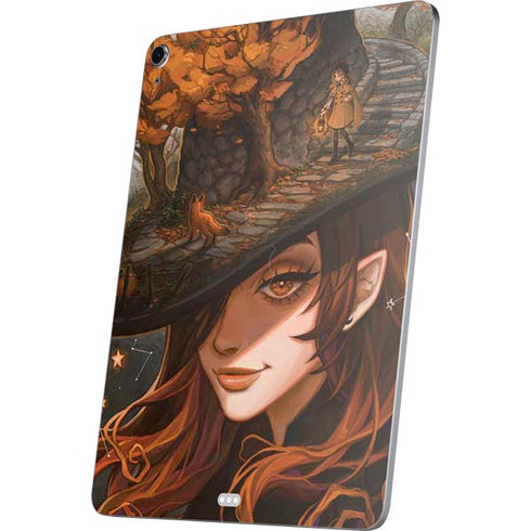 Halloween Pumpkin Witch with Fox by Ivy Dolamore Apple iPad Air Skin