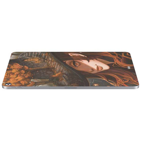Halloween Pumpkin Witch with Fox by Ivy Dolamore Apple iPad Air Skin