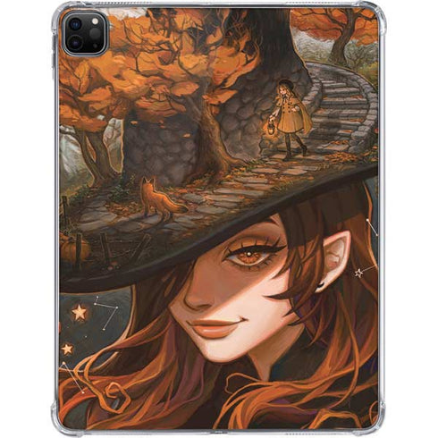 Halloween Pumpkin Witch with Fox by Ivy Dolamore iPad Pro 11in (2024) Clear Case