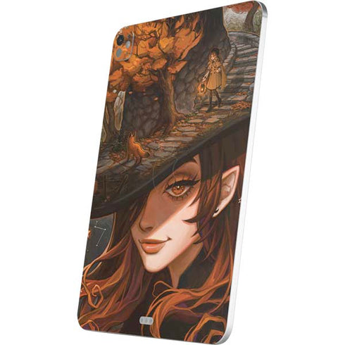 Halloween Pumpkin Witch with Fox by Ivy Dolamore iPad Pro 13in M4 (2024) Skin