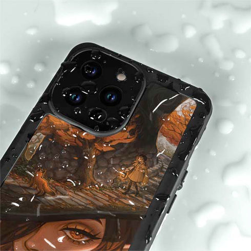 Halloween Pumpkin Witch with Fox by Ivy Dolamore iPhone 15 Pro Waterproof Case