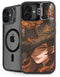 Halloween Pumpkin Witch with Fox by Ivy Dolamore iPhone 16 Plus Kickstand Case