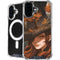Halloween Pumpkin Witch with Fox by Ivy Dolamore iPhone 16 Plus MagSafe Case
