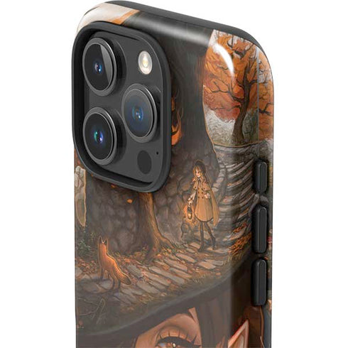 Halloween Pumpkin Witch with Fox by Ivy Dolamore iPhone 16 Pro Impact Case