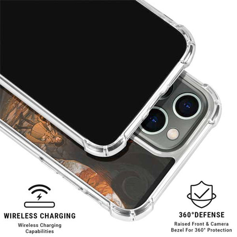 Halloween Pumpkin Witch with Fox by Ivy Dolamore iPhone 16 Pro Max Clear Case