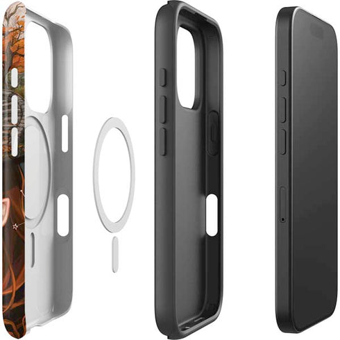 Halloween Pumpkin Witch with Fox by Ivy Dolamore iPhone 16 Pro Max Magsafe Impact Case