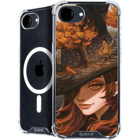 Halloween Pumpkin Witch with Fox by Ivy Dolamore iPhone 16e MagSafe Case