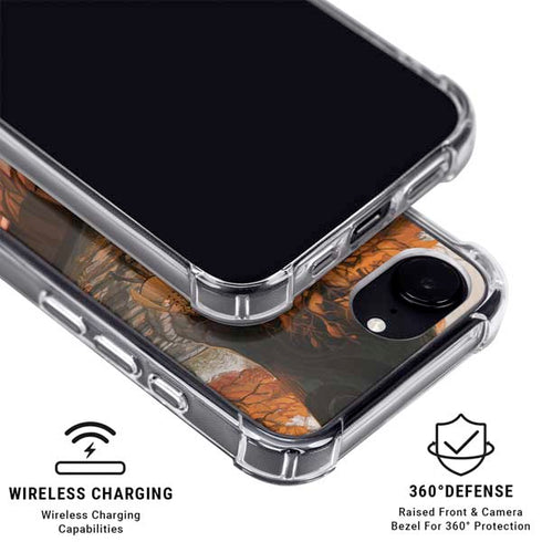 Halloween Pumpkin Witch with Fox by Ivy Dolamore iPhone 16e MagSafe Case