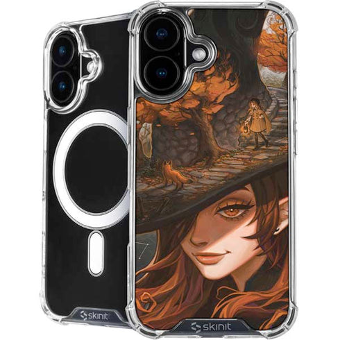 Halloween Pumpkin Witch with Fox by Ivy Dolamore iPhone 17 MagSafe Case