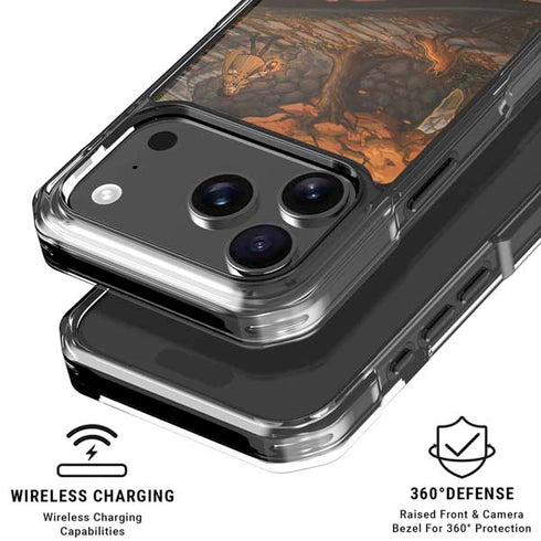 Halloween Pumpkin Witch with Fox by Ivy Dolamore iPhone 18 Pro Clear Case