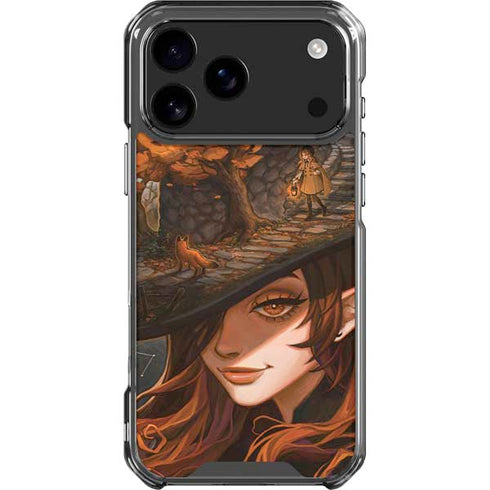 Halloween Pumpkin Witch with Fox by Ivy Dolamore iPhone 18 Pro Max Clear Case