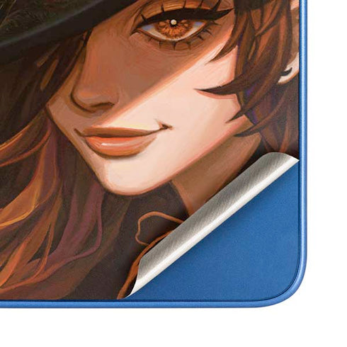 Halloween Pumpkin Witch with Fox by Ivy Dolamore Moto G Play 4G (2024) Skin