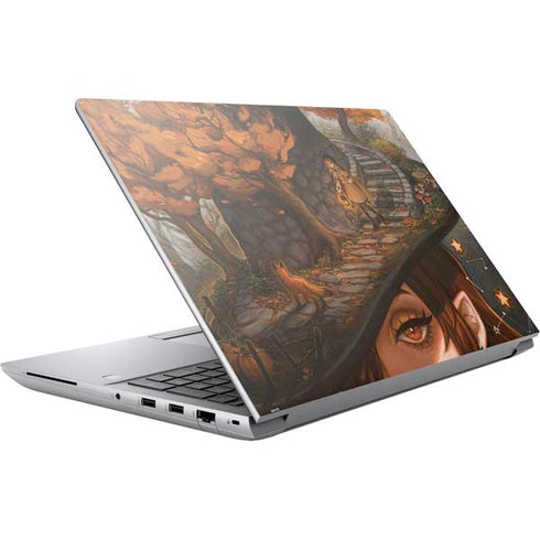 Halloween Pumpkin Witch with Fox by Ivy Dolamore HP ZBook Fury 16 G10 Skin