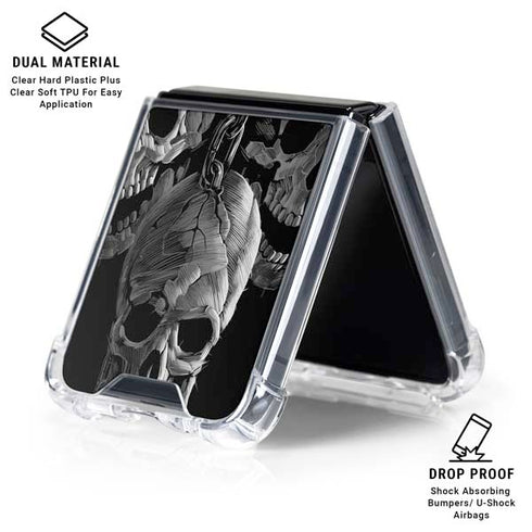 Liquid Blue Hanging Out Galaxy Z Flip6 Clear Case