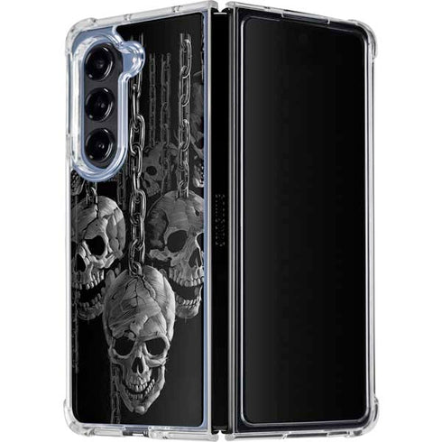 Liquid Blue Hanging Out Galaxy Z Fold5 5G Clear Case
