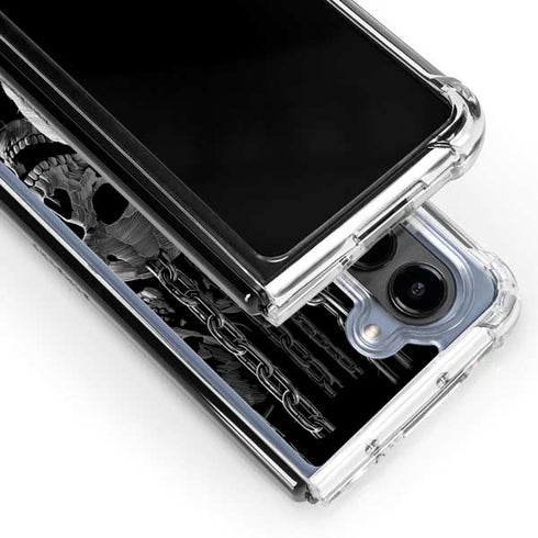 Liquid Blue Hanging Out Galaxy Z Fold5 5G Clear Case