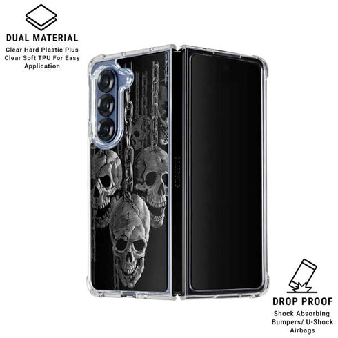 Liquid Blue Hanging Out Galaxy Z Fold6 Clear Case