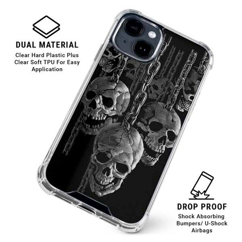 Liquid Blue Hanging Out iPhone 15 Clear Case