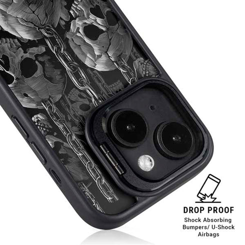 Liquid Blue Hanging Out iPhone 15 Plus Kickstand Case