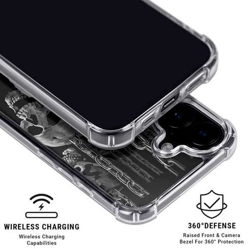 Liquid Blue Hanging Out iPhone 17 Clear Case
