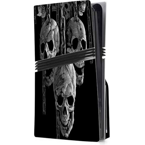 Liquid Blue Hanging Out PS5 Pro Disk Console Skin